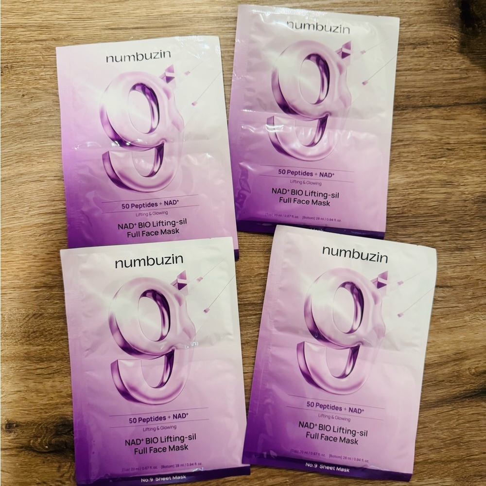 numbuzin NAD+ Bio Lifting-sil Full Face Mask 4 pack